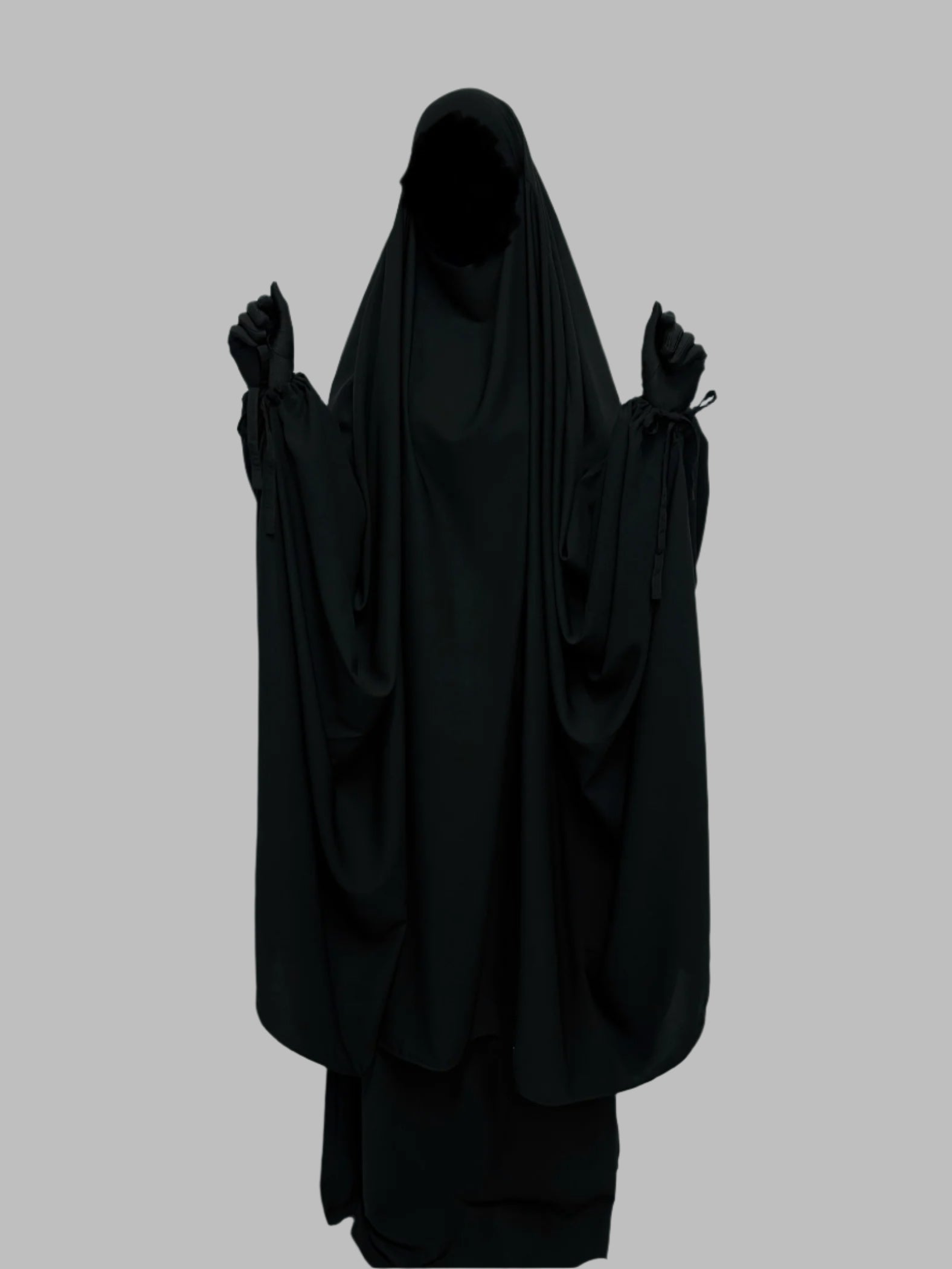 Hawwa 2 Piece Jilbab Set - Saudi Black