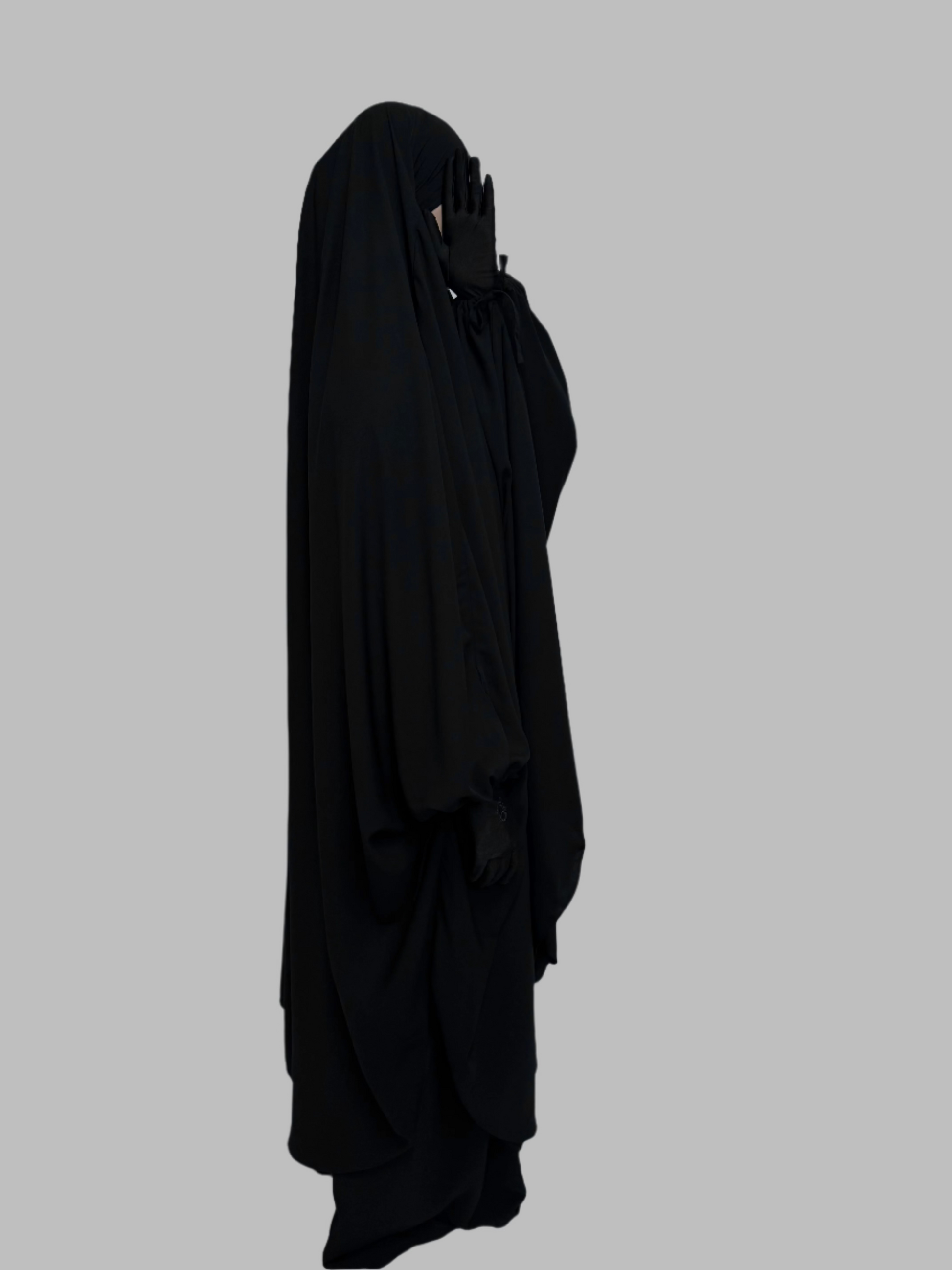 Hawwa 2 Piece Jilbab Set - Saudi Black