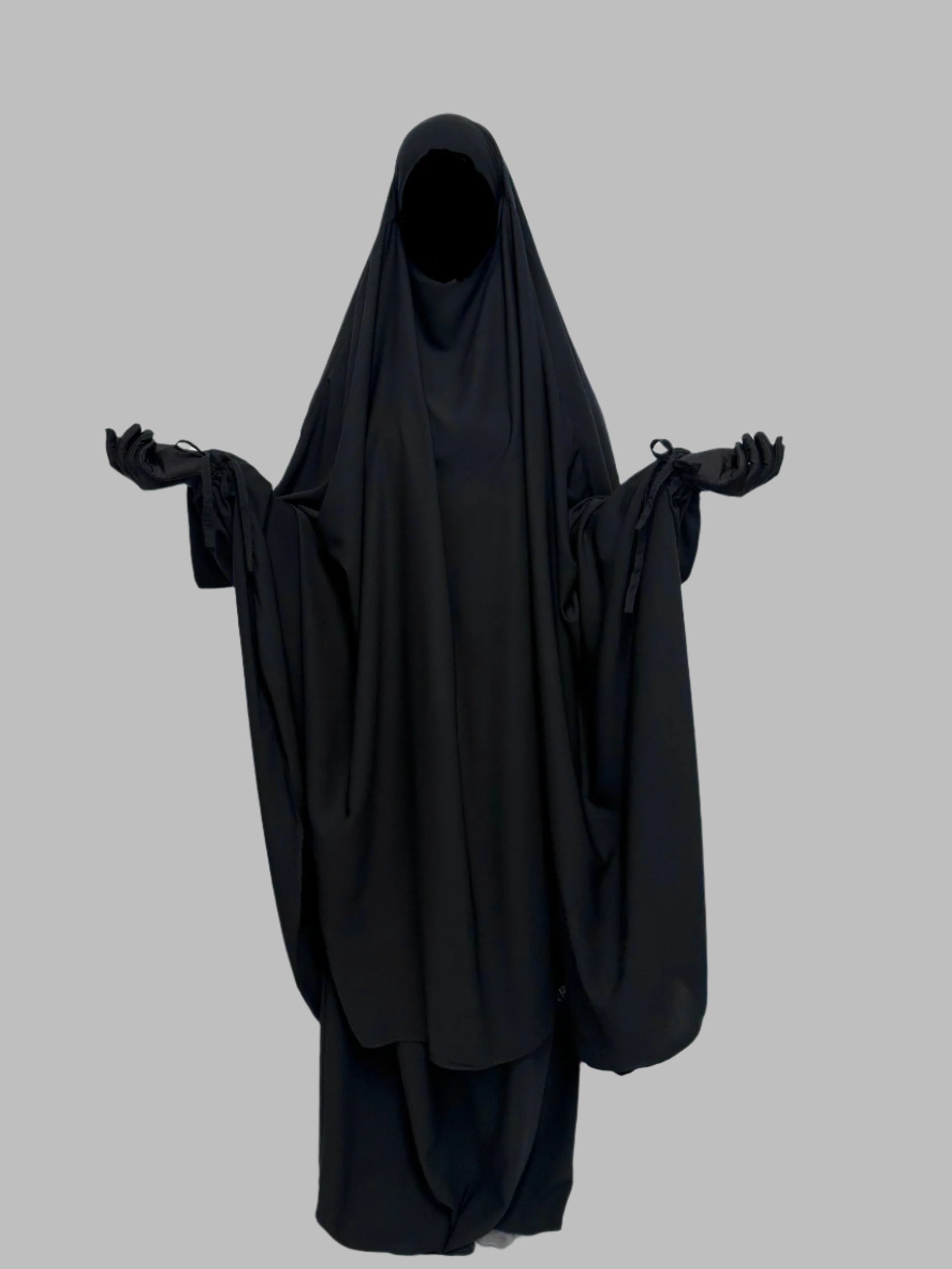 Hawwa 2 Piece Jilbab Set - Saudi Black
