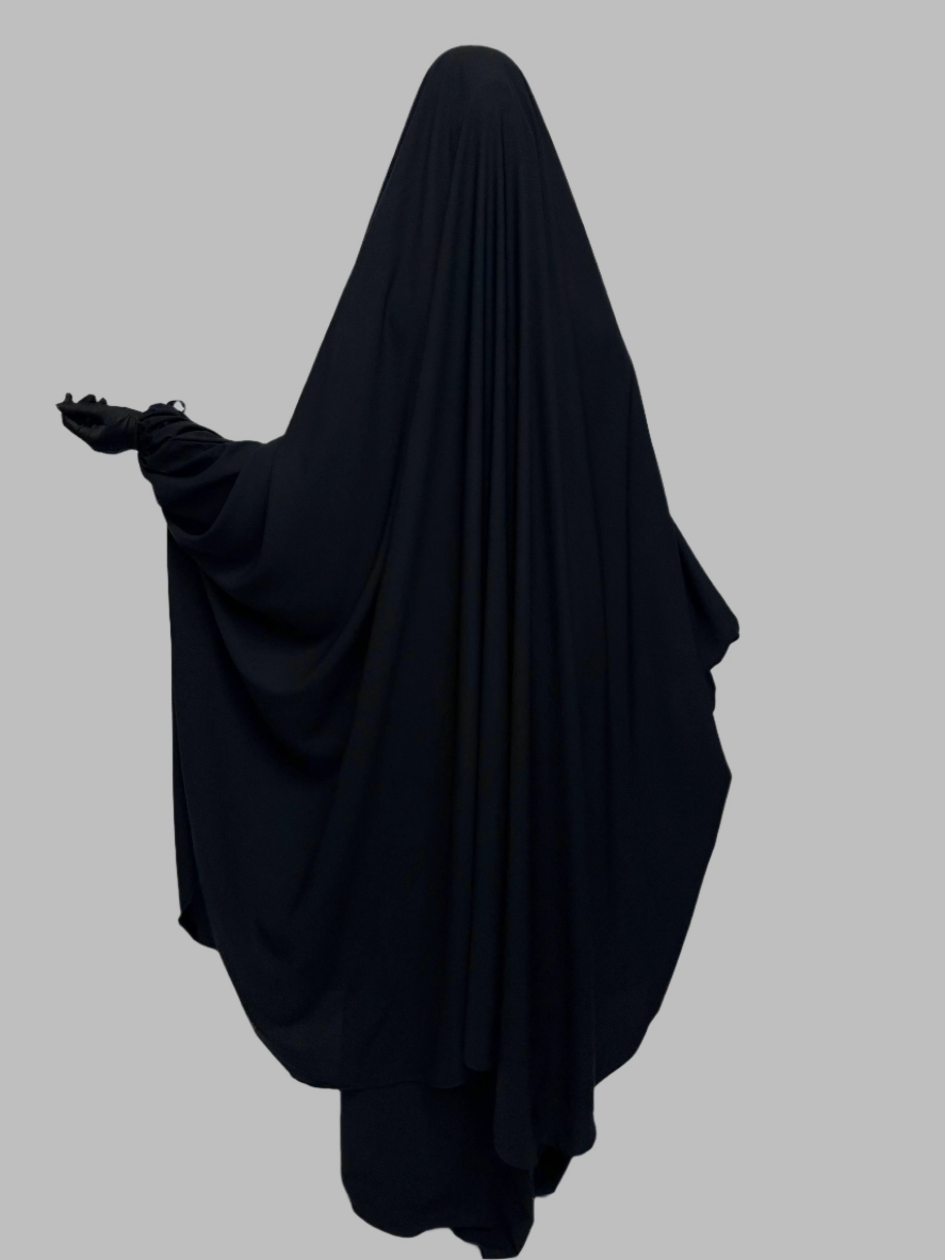 Hawwa 2 Piece Jilbab Set - Saudi Black