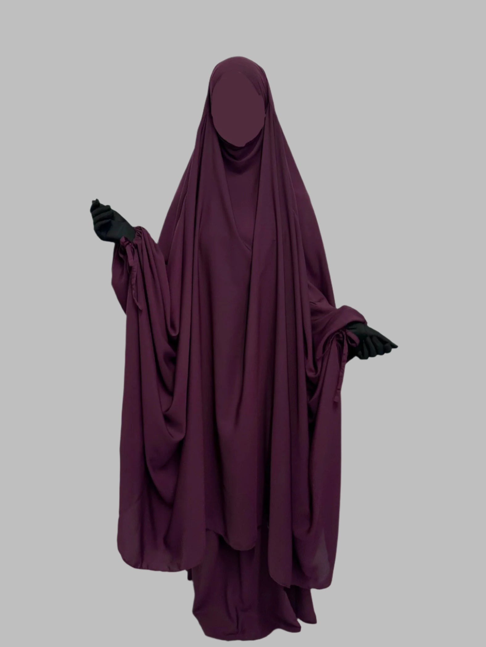Hawwa 2 Piece Jilbab Set - Plum Purple