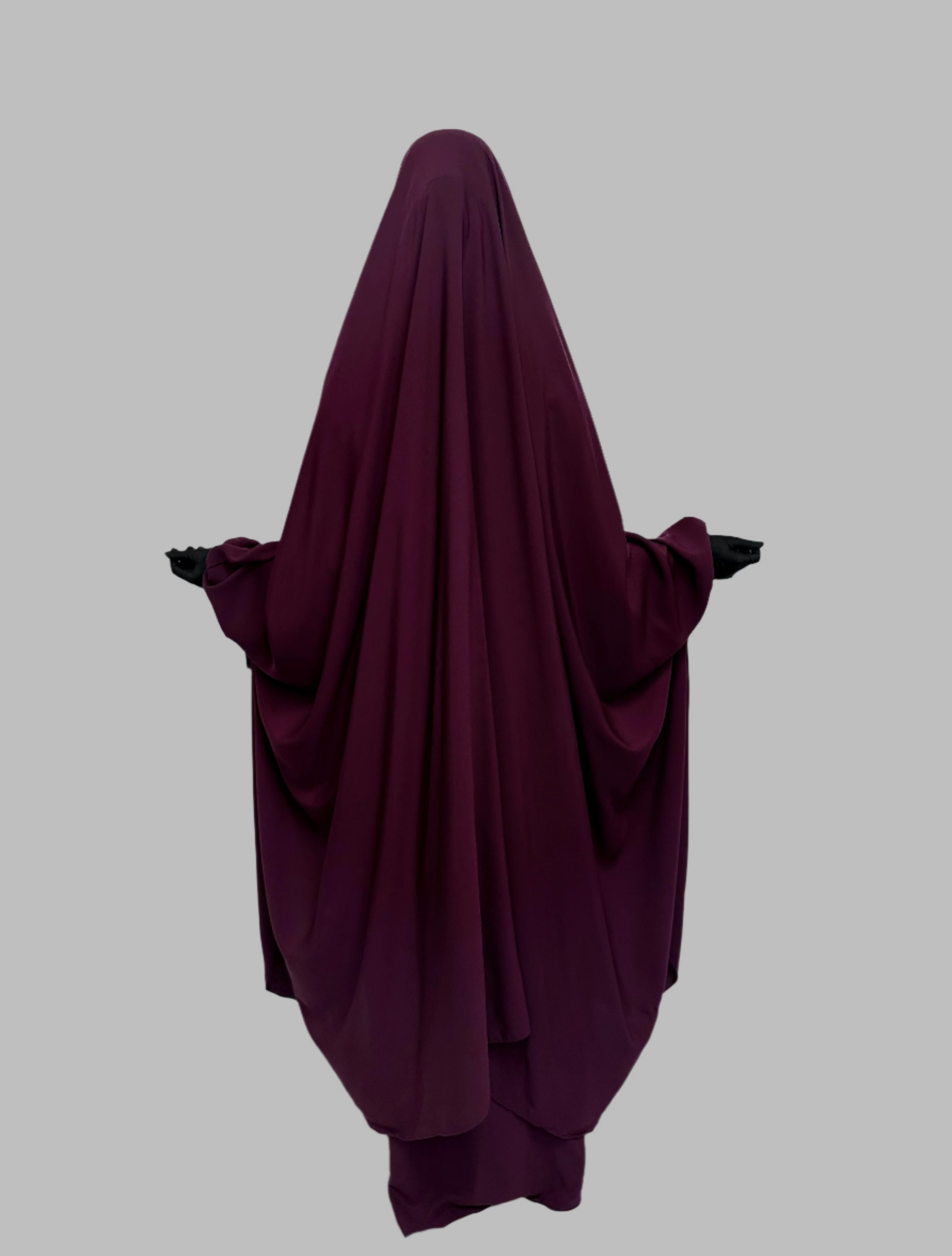 Hawwa 2 Piece Jilbab Set - Plum Purple