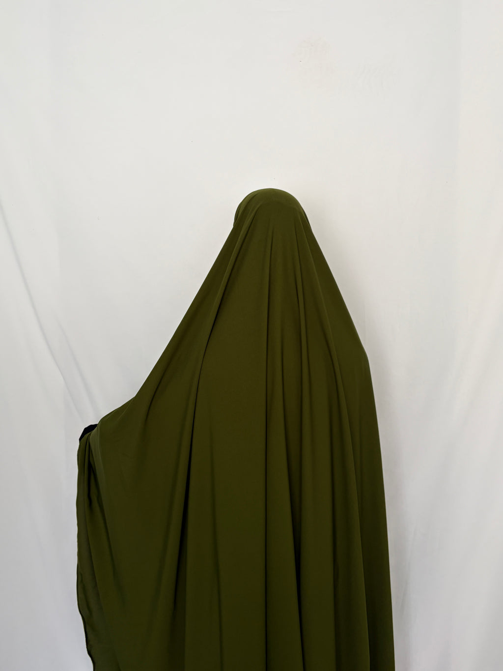 Olive green maxi khimar