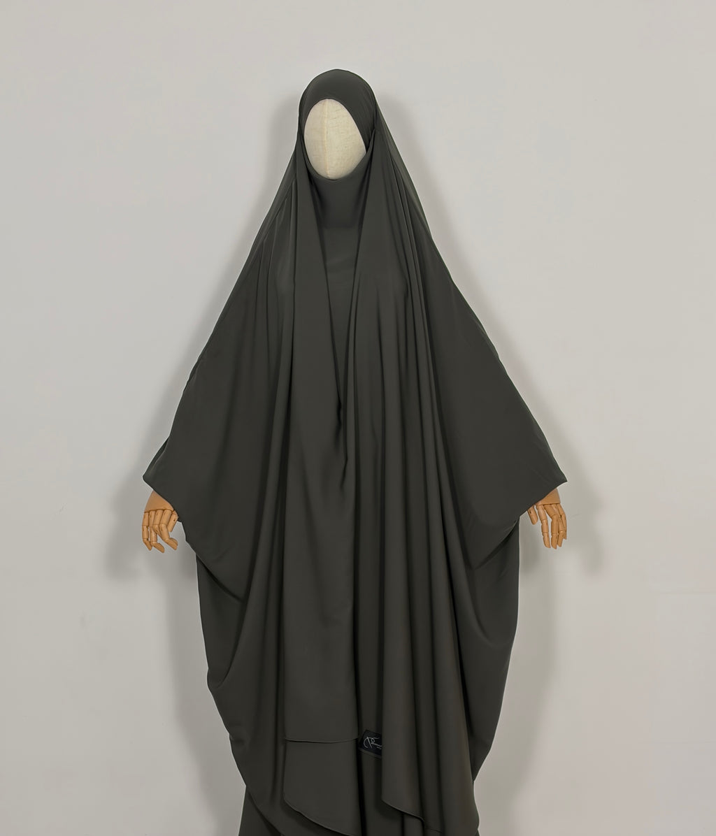 Olive grey jilbab