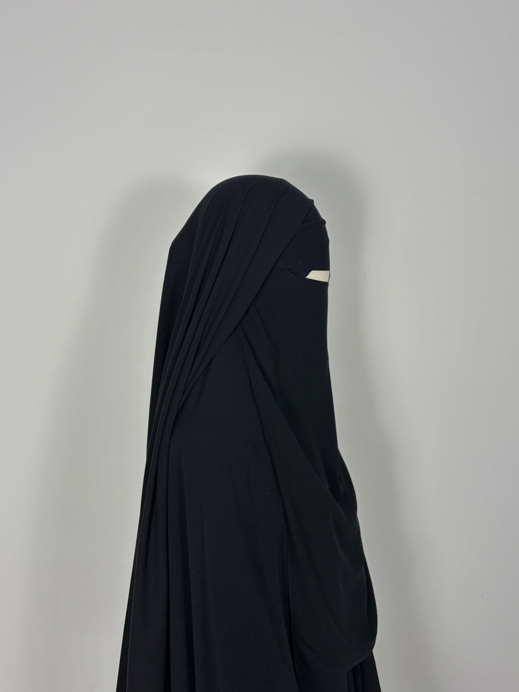Black triple layer niqab