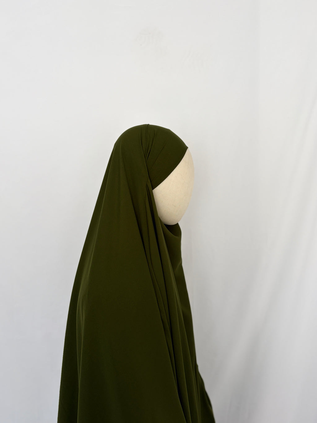 Olive green maxi khimar