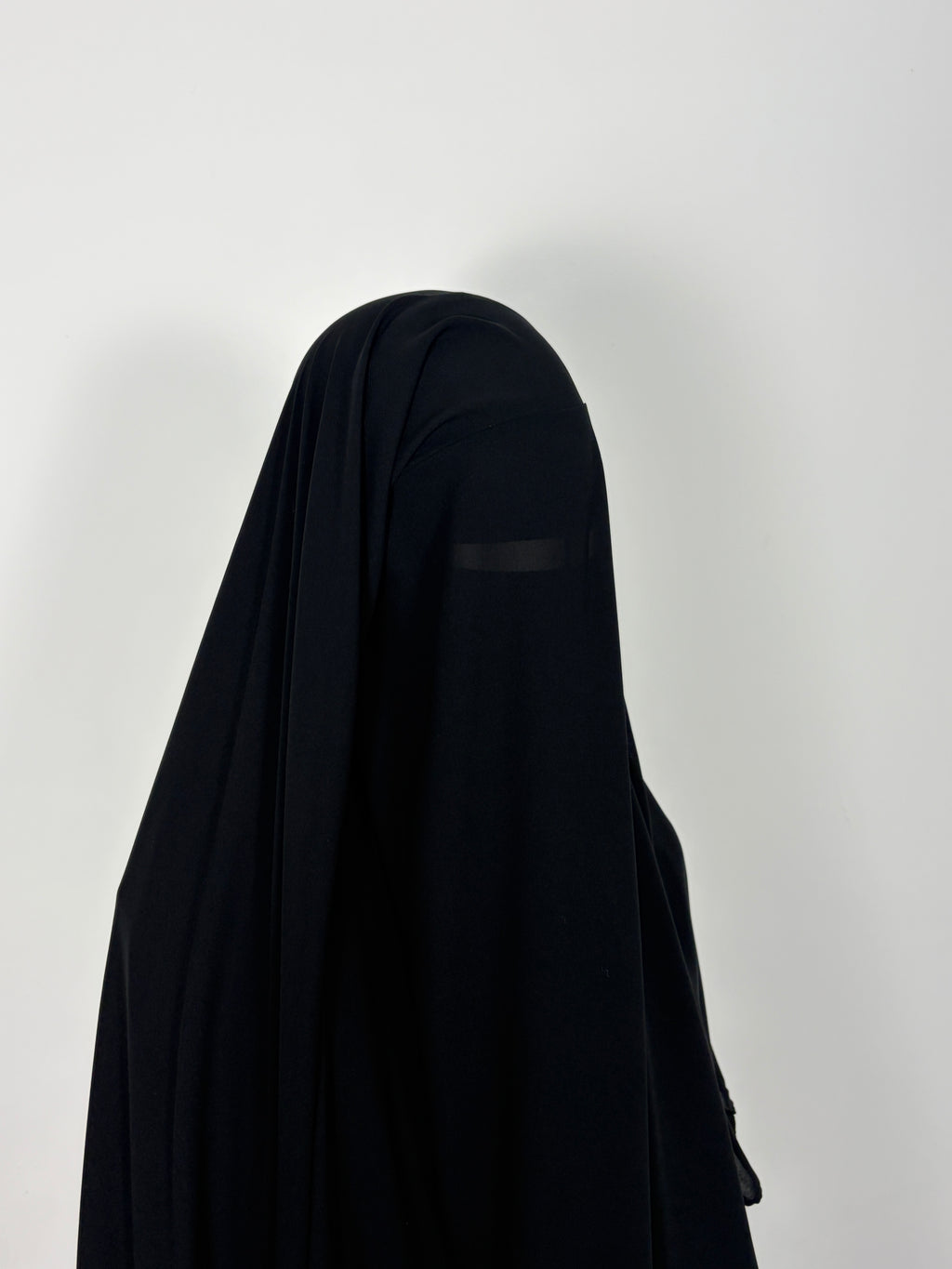 Black triple layer niqab