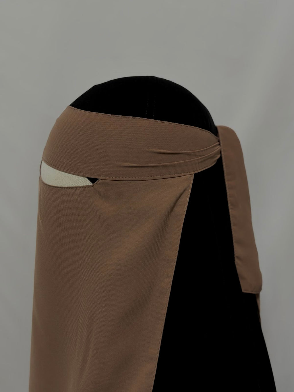 Taupe niqab