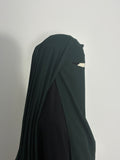 Green triple layer niqab