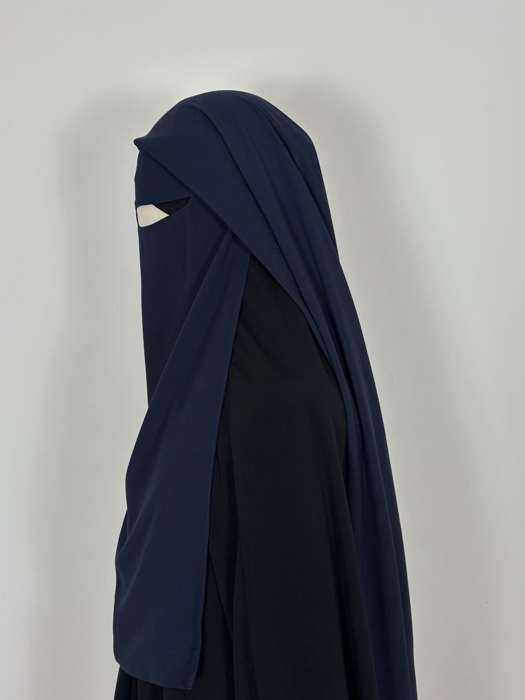 Navy triple layer niqab