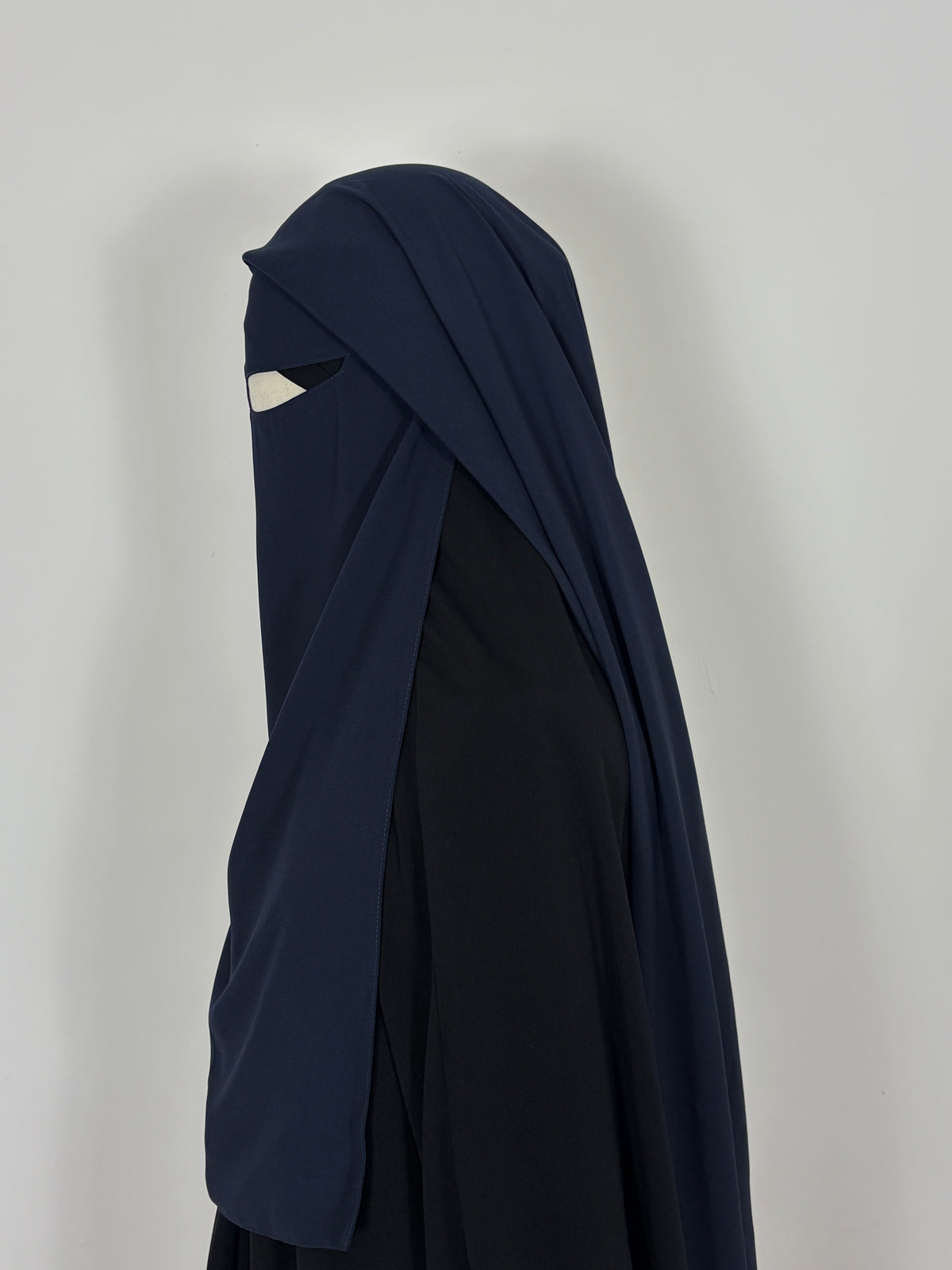 Navy triple layer niqab