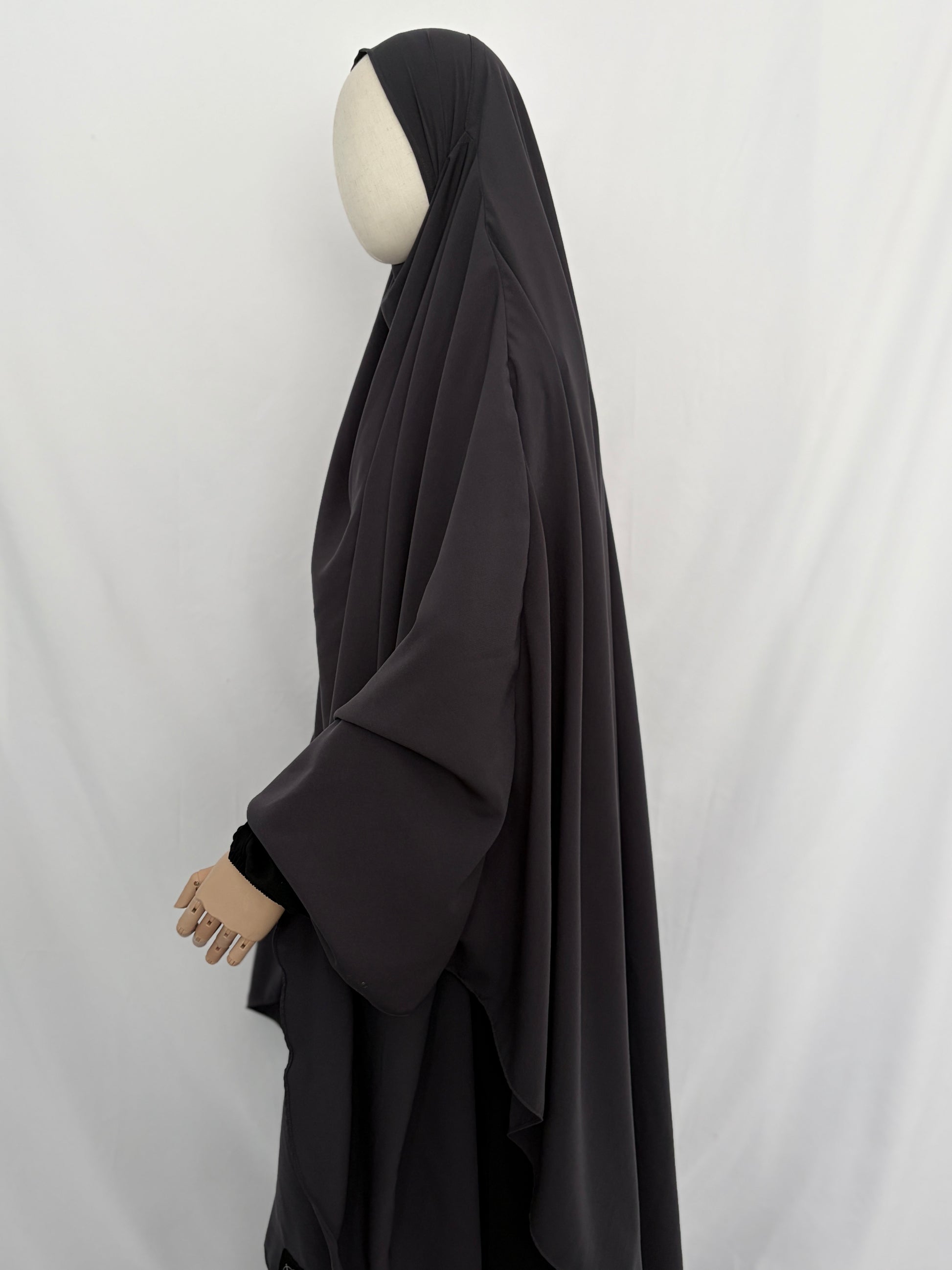 Charcoal maxi khimar