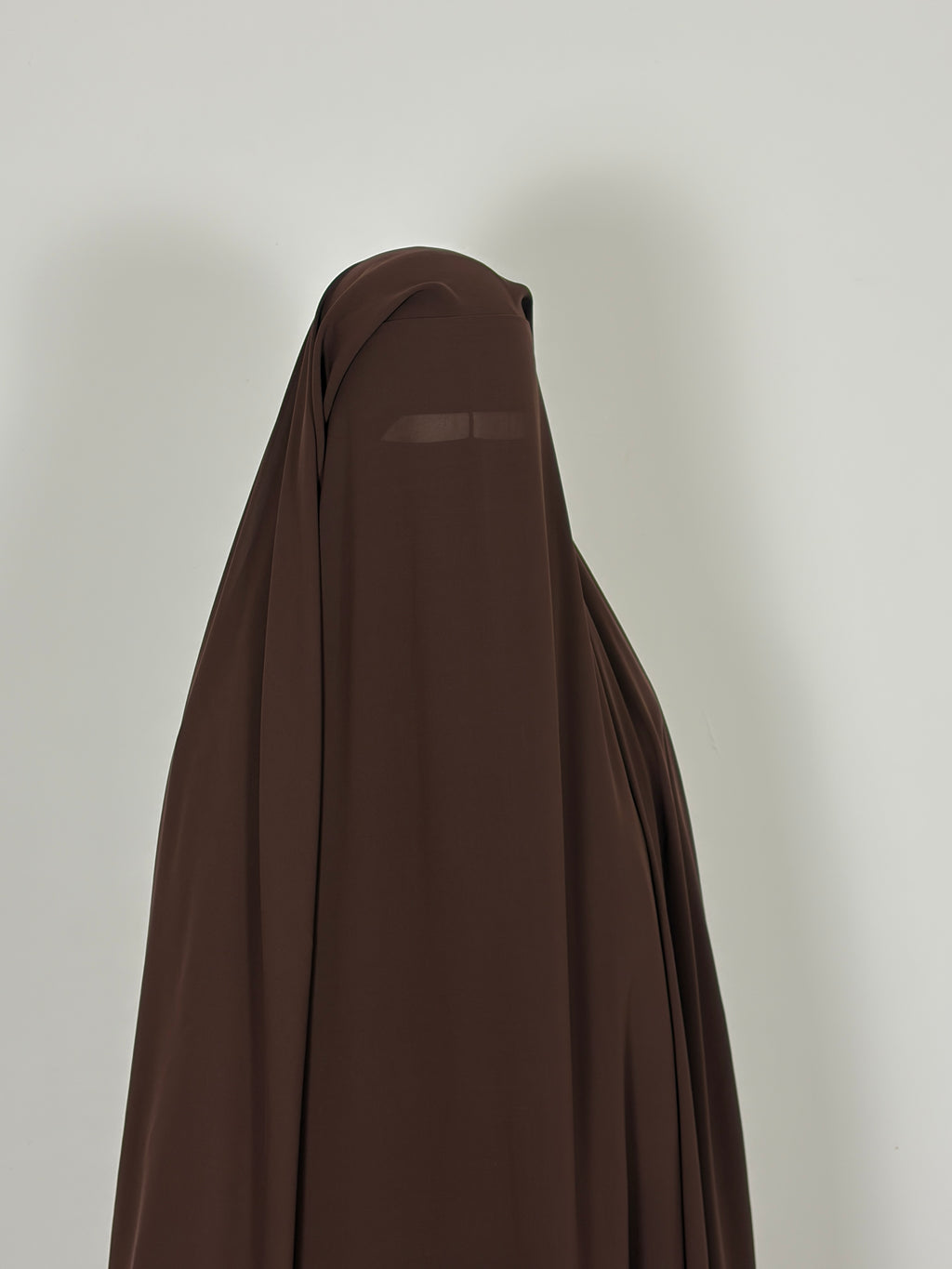 Brown triple layer niqab