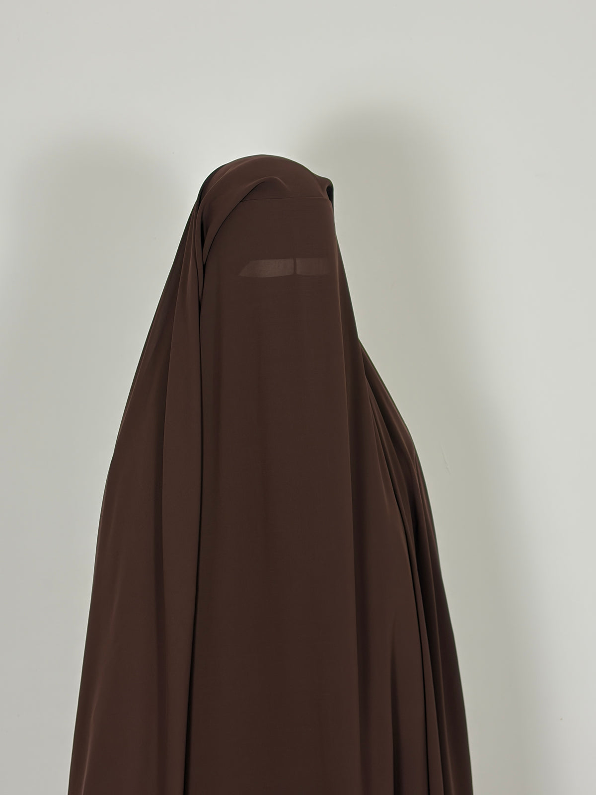 Brown triple layer niqab