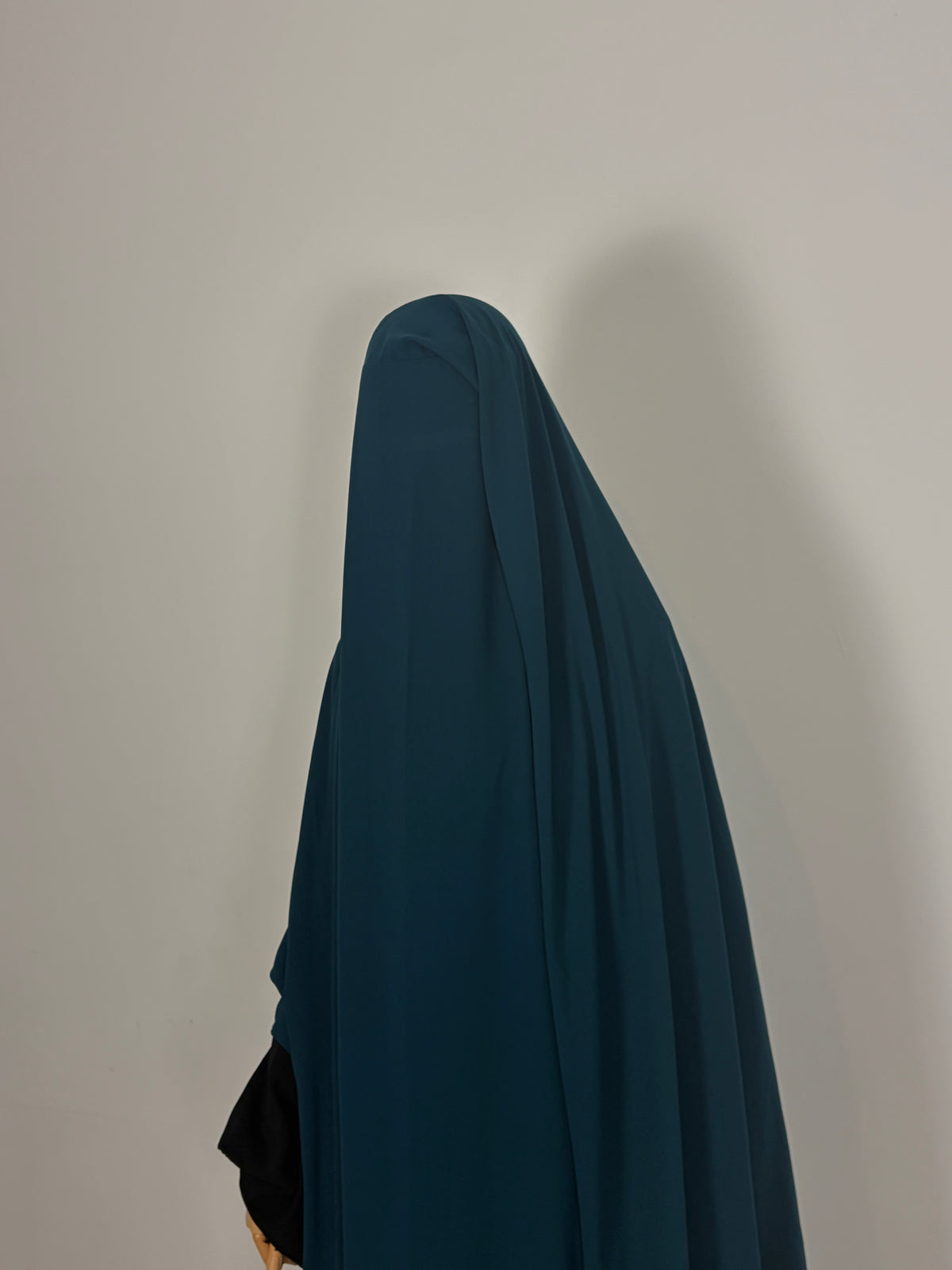 Teal triple layer niqab