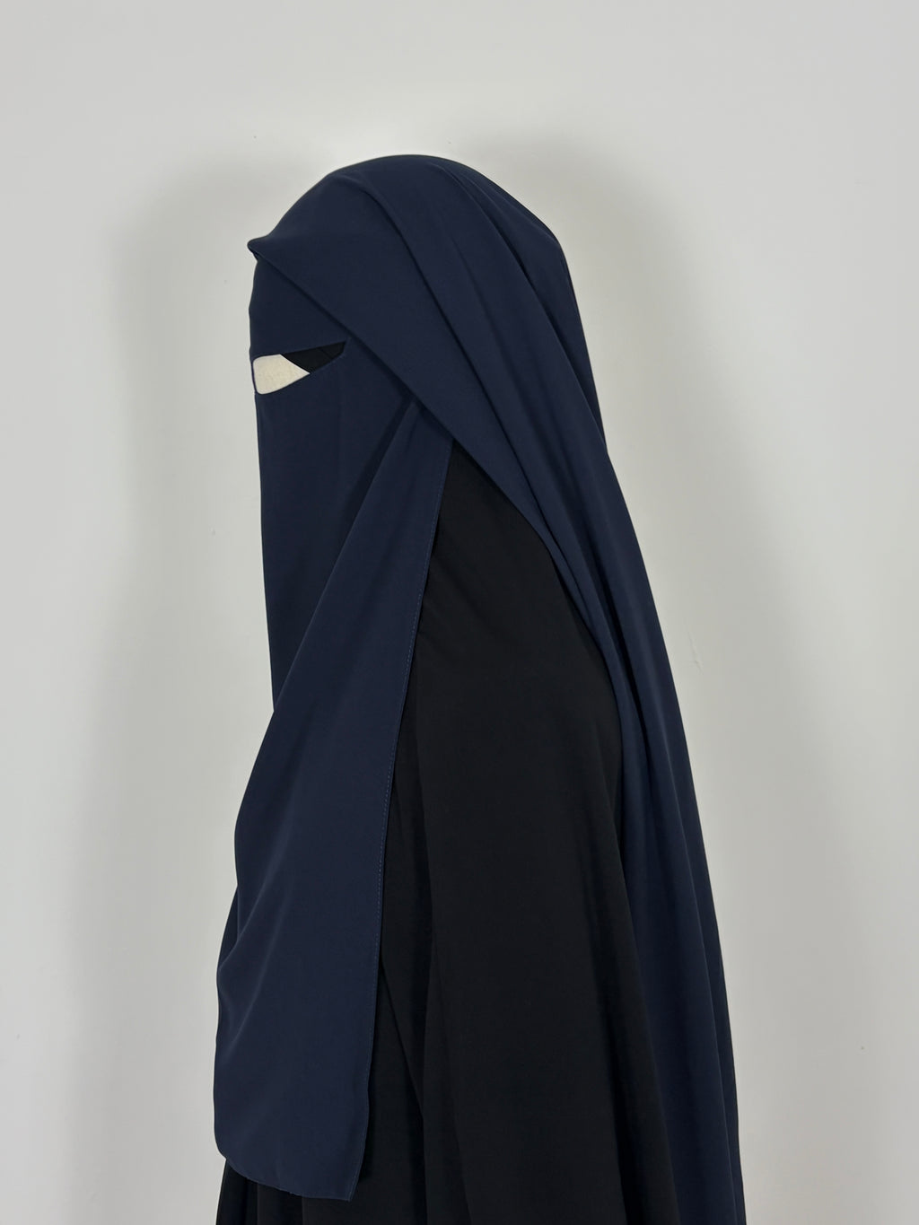 Navy triple layer niqab