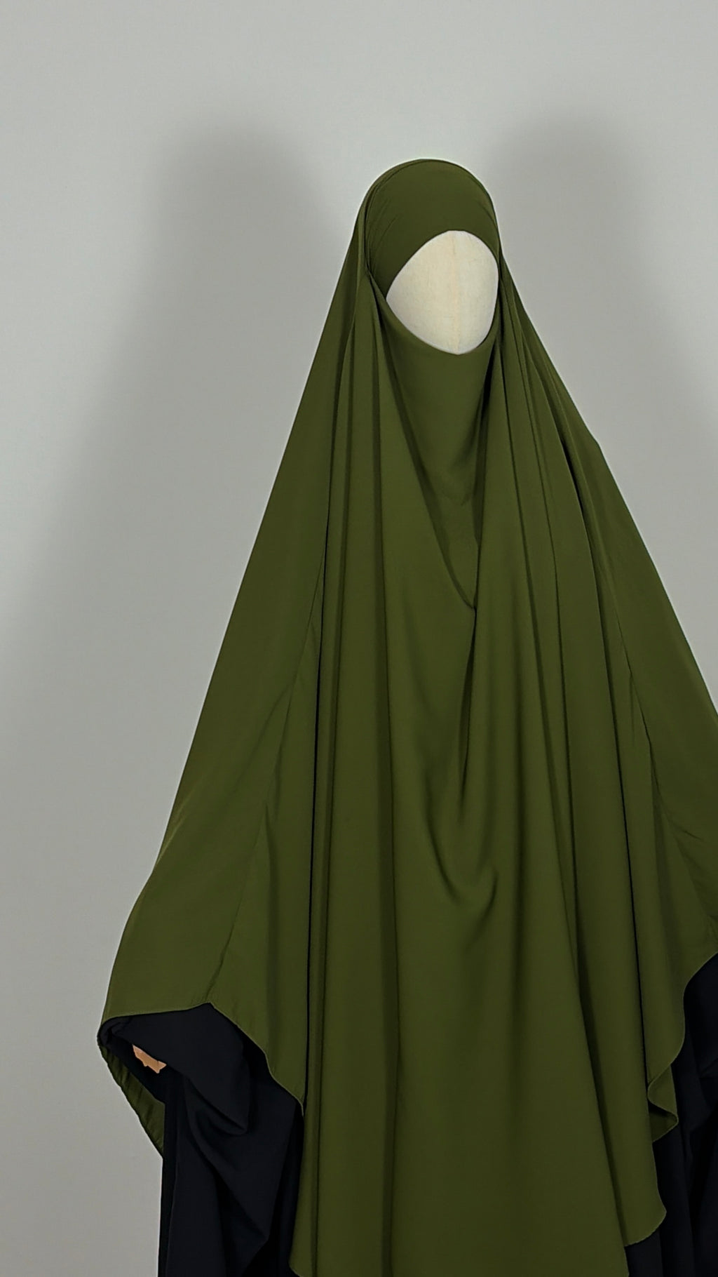 Olive green khimar
