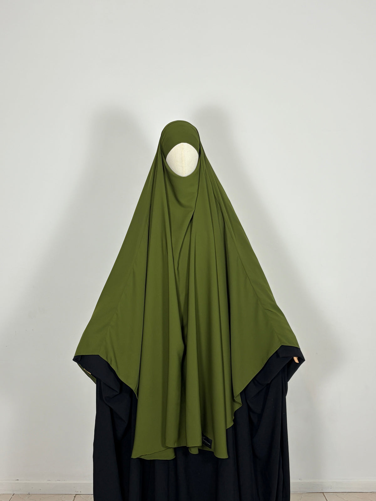 Olive green khimar