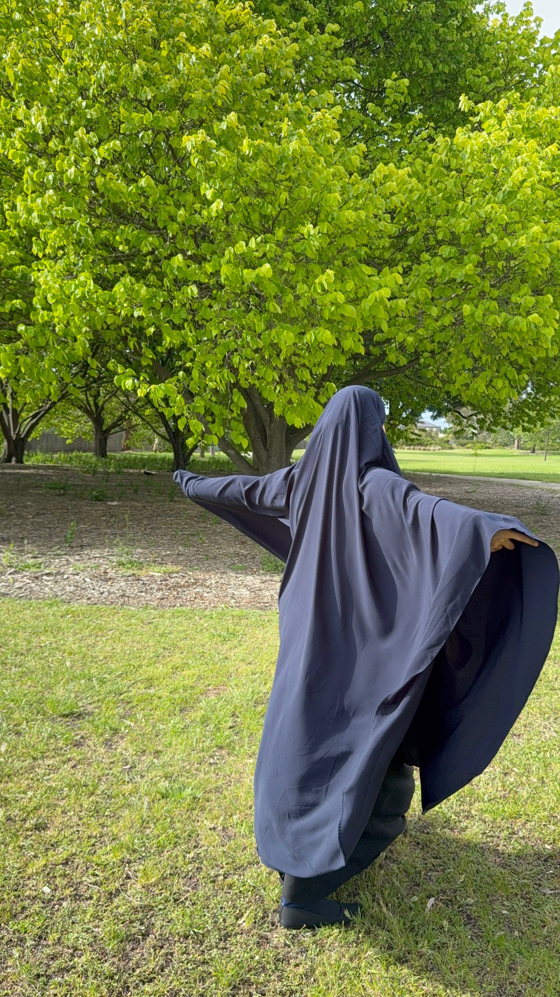 Maxi Khimar - Navy Blue