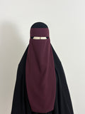 Plum nose string niqab
