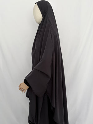 Charcoal maxi khimar