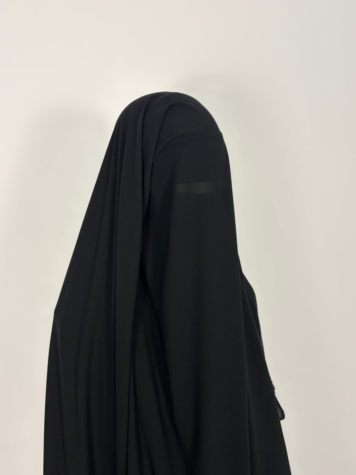 Black triple layer niqab