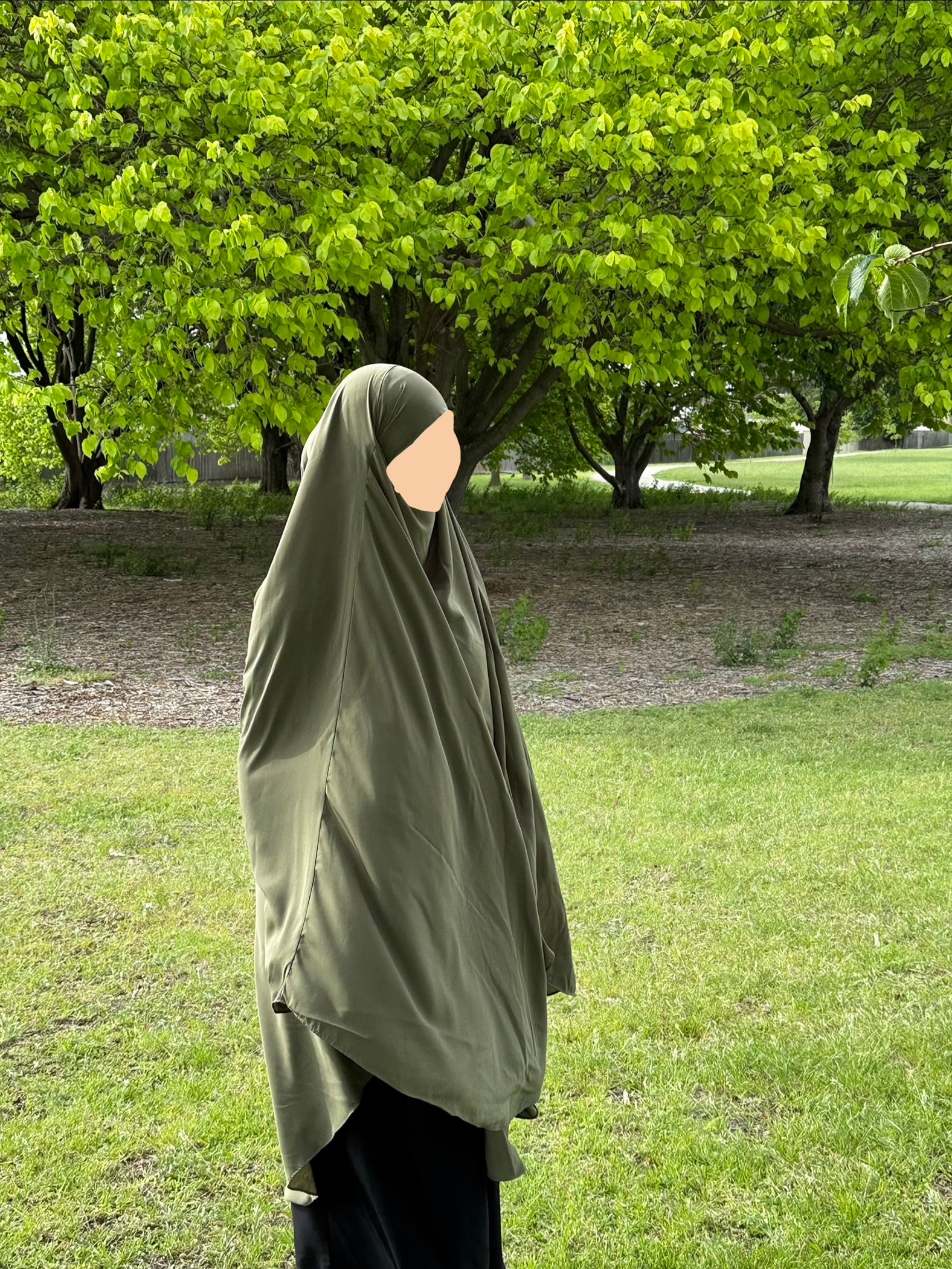 Maxi Khimar - olive Green