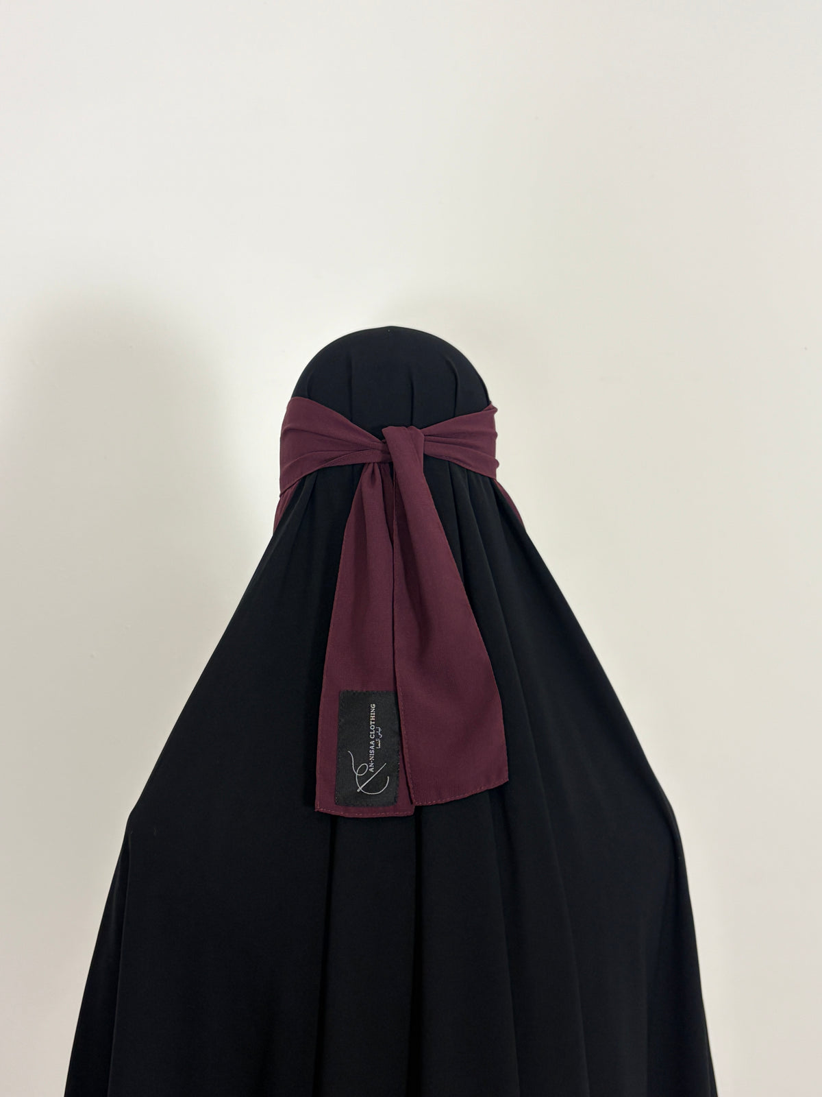 Plum nose string niqab