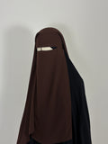 Brown triple layer niqab