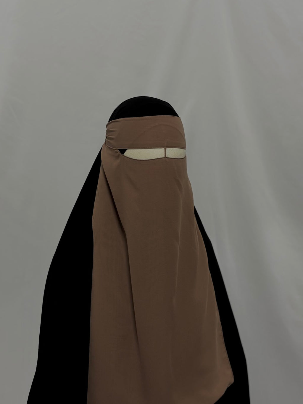 Taupe niqab
