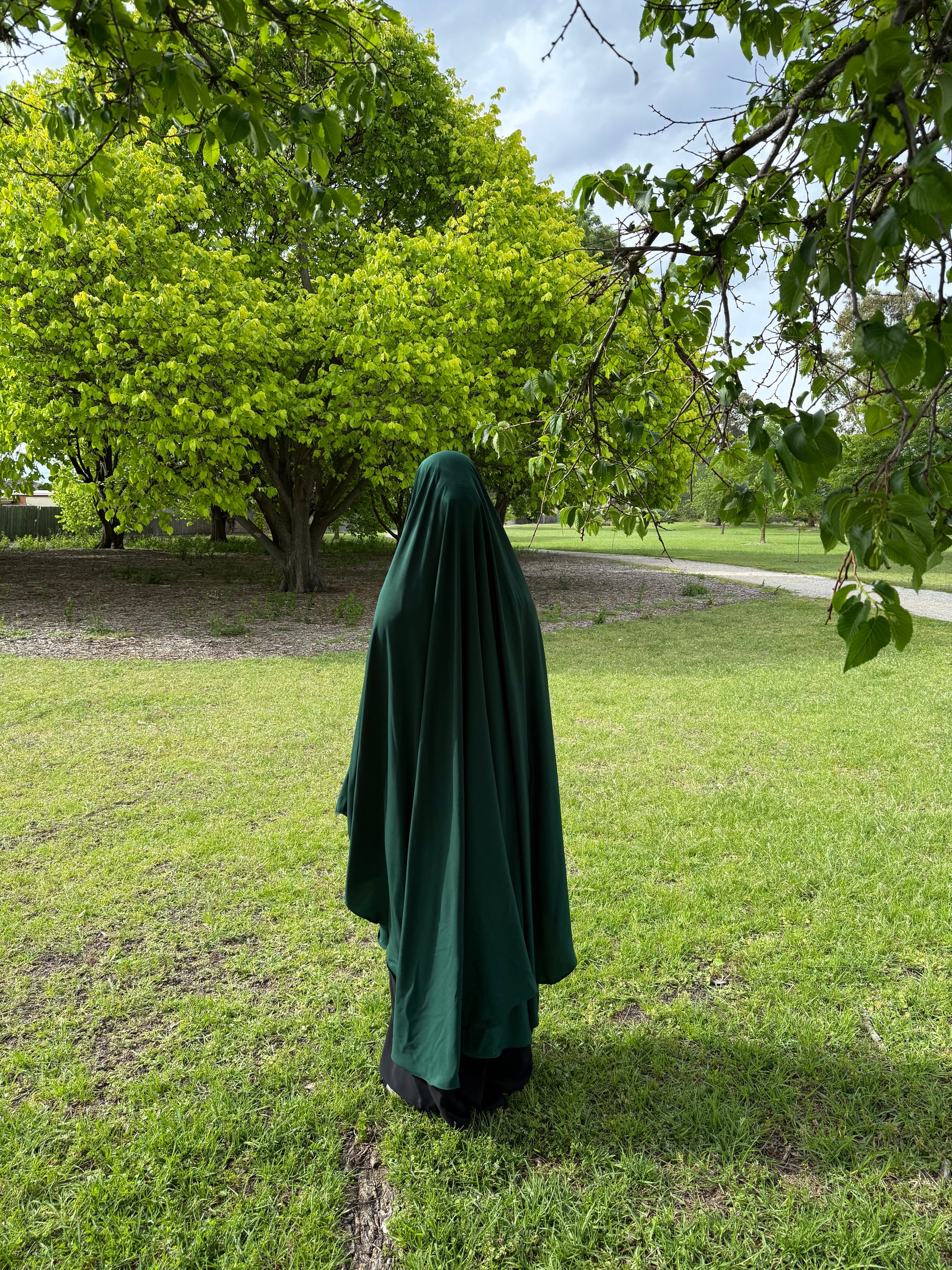 Maxi Khimar - Forest Green