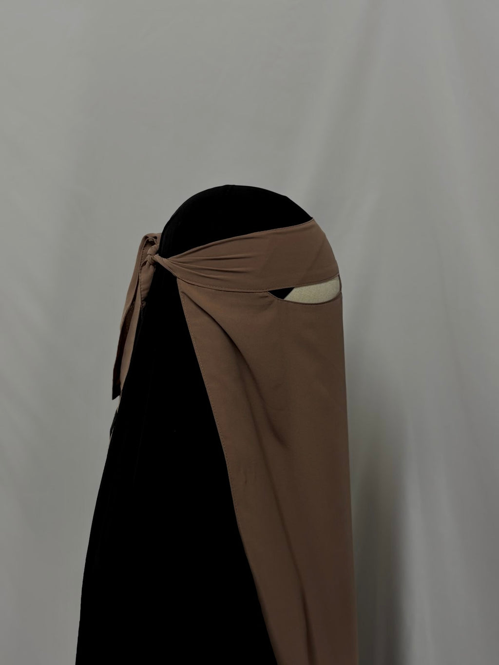 Taupe niqab