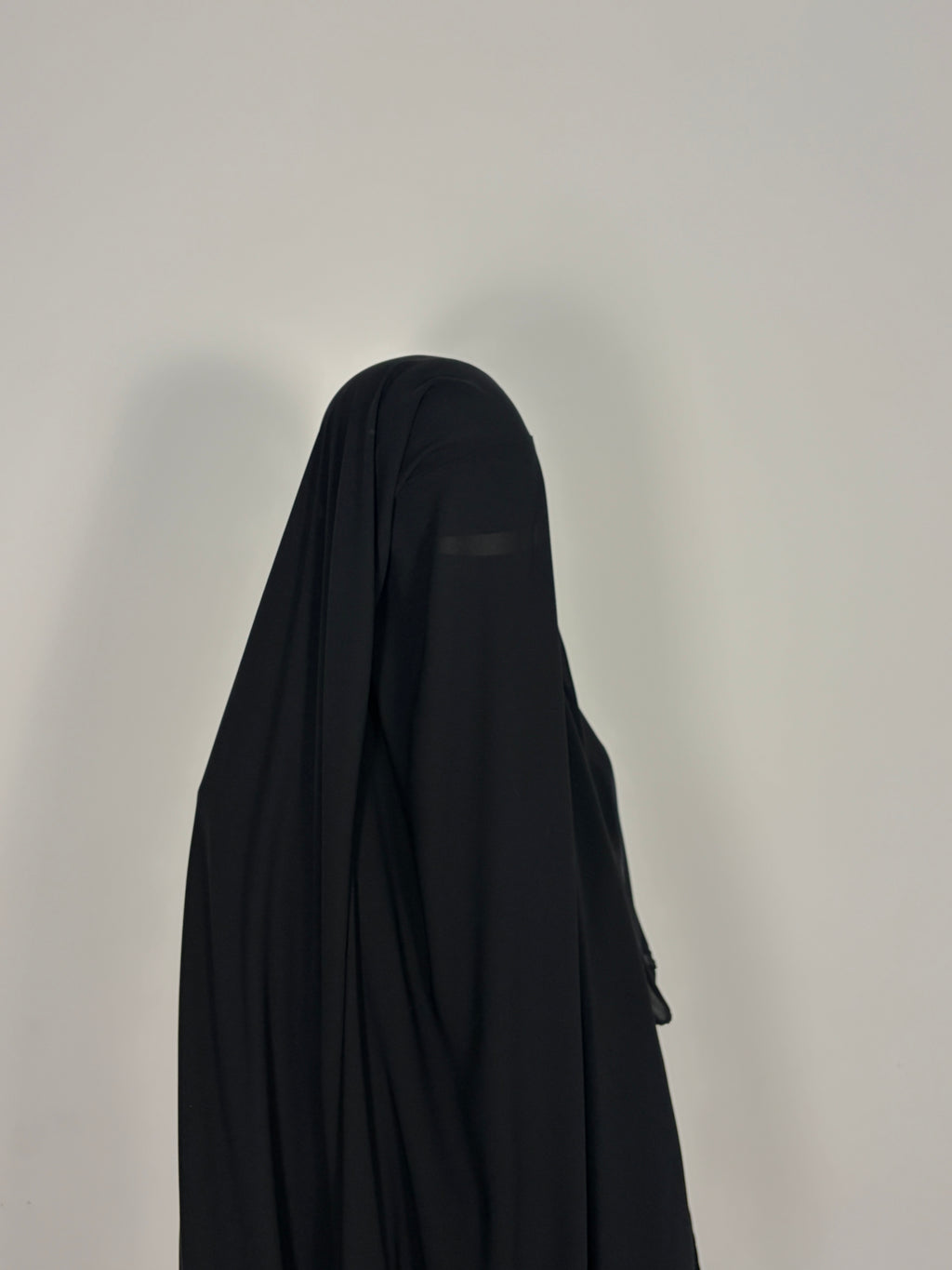 Black triple layer niqab