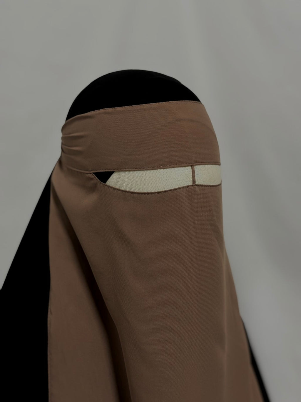 Taupe niqab