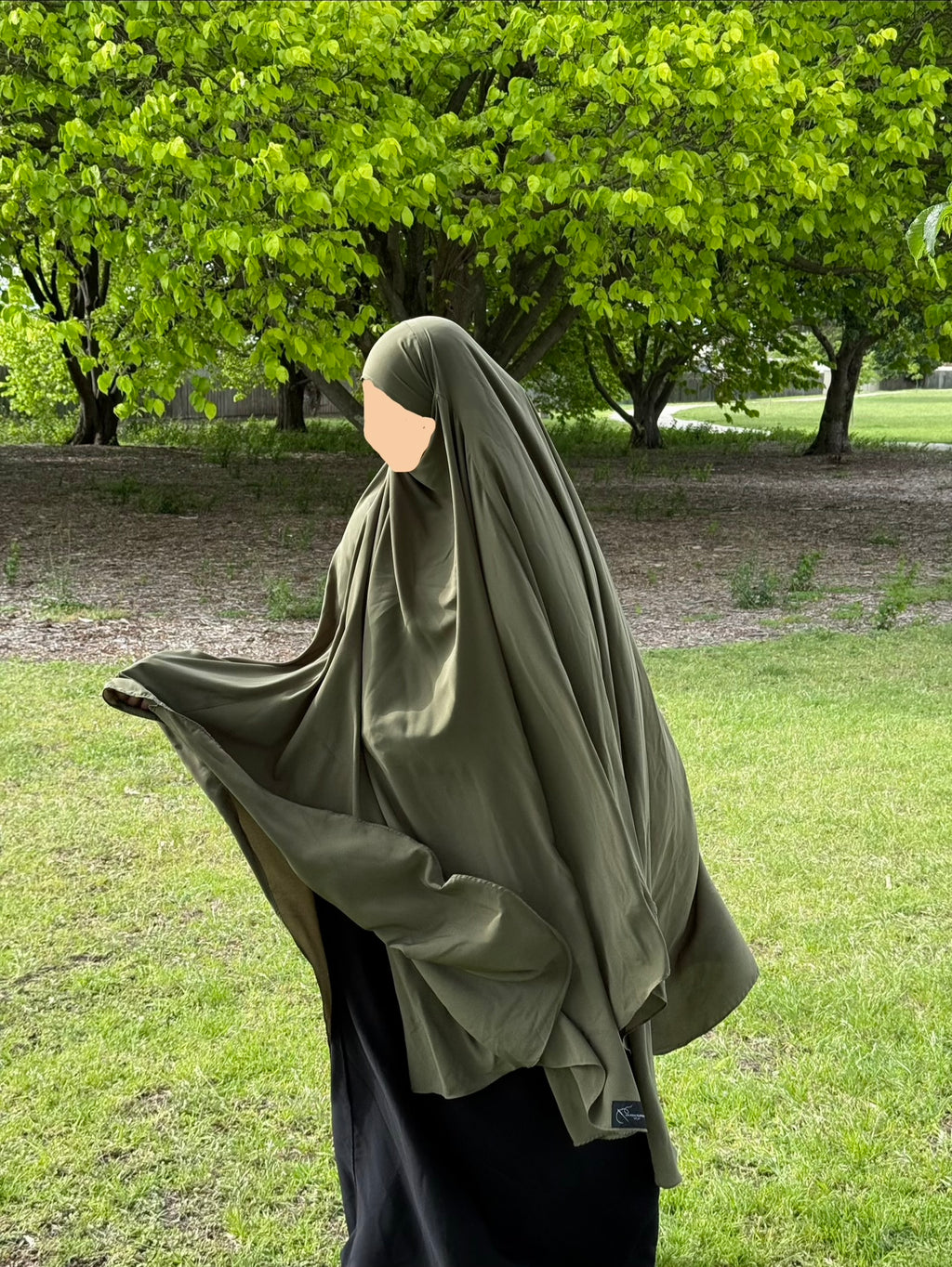 Maxi Khimar - olive Green