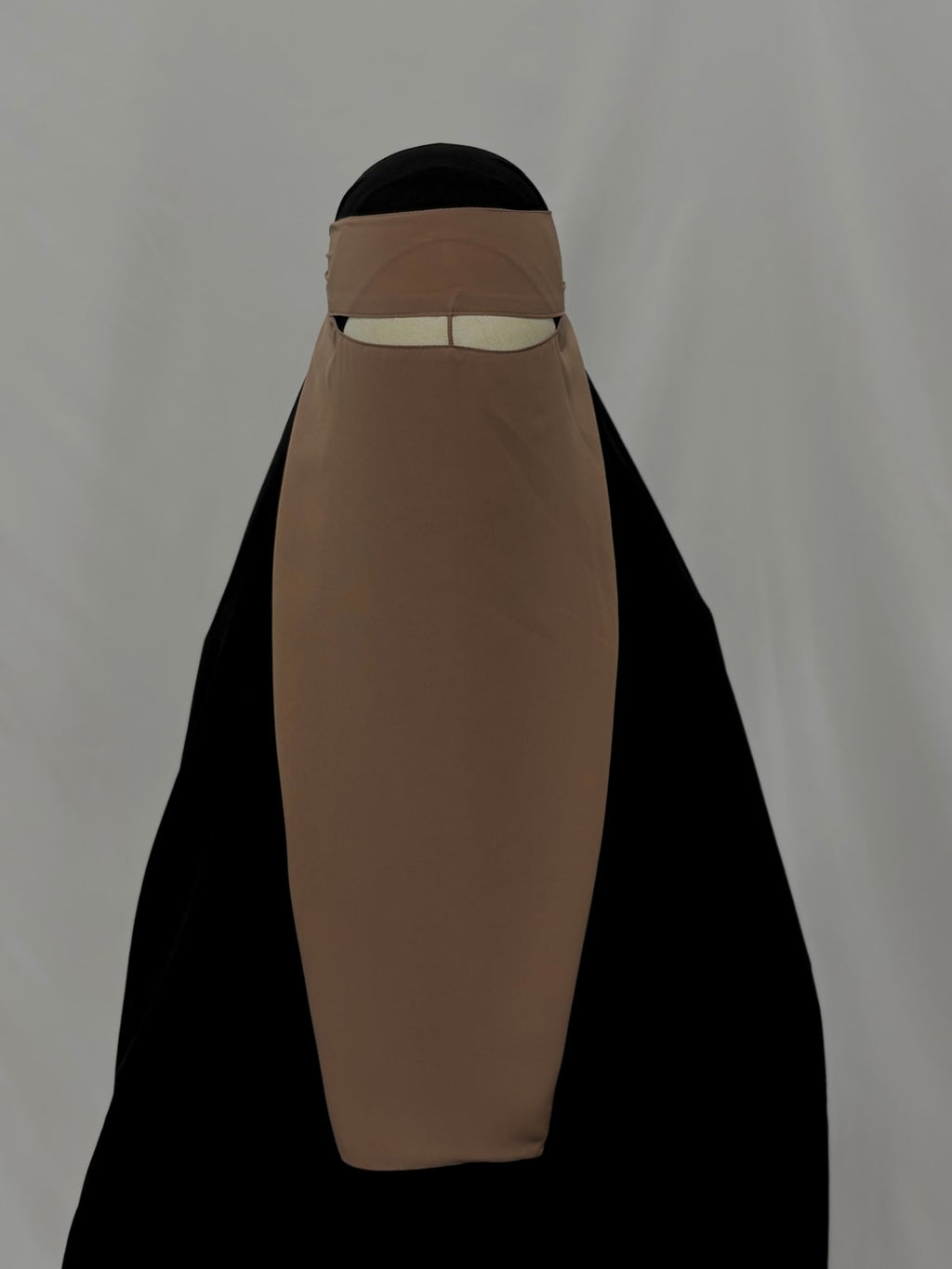 Taupe niqab