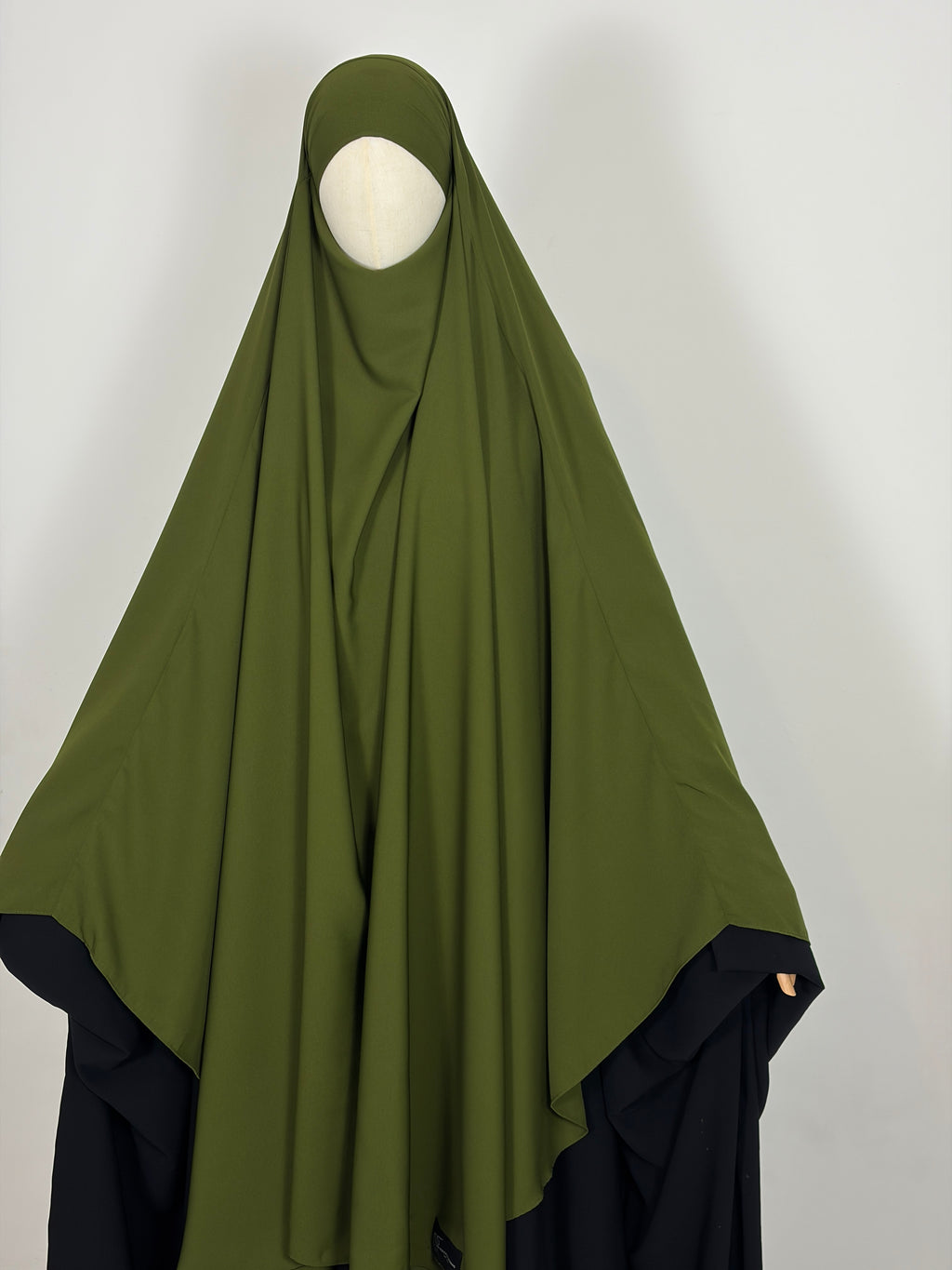 Olive green khimar