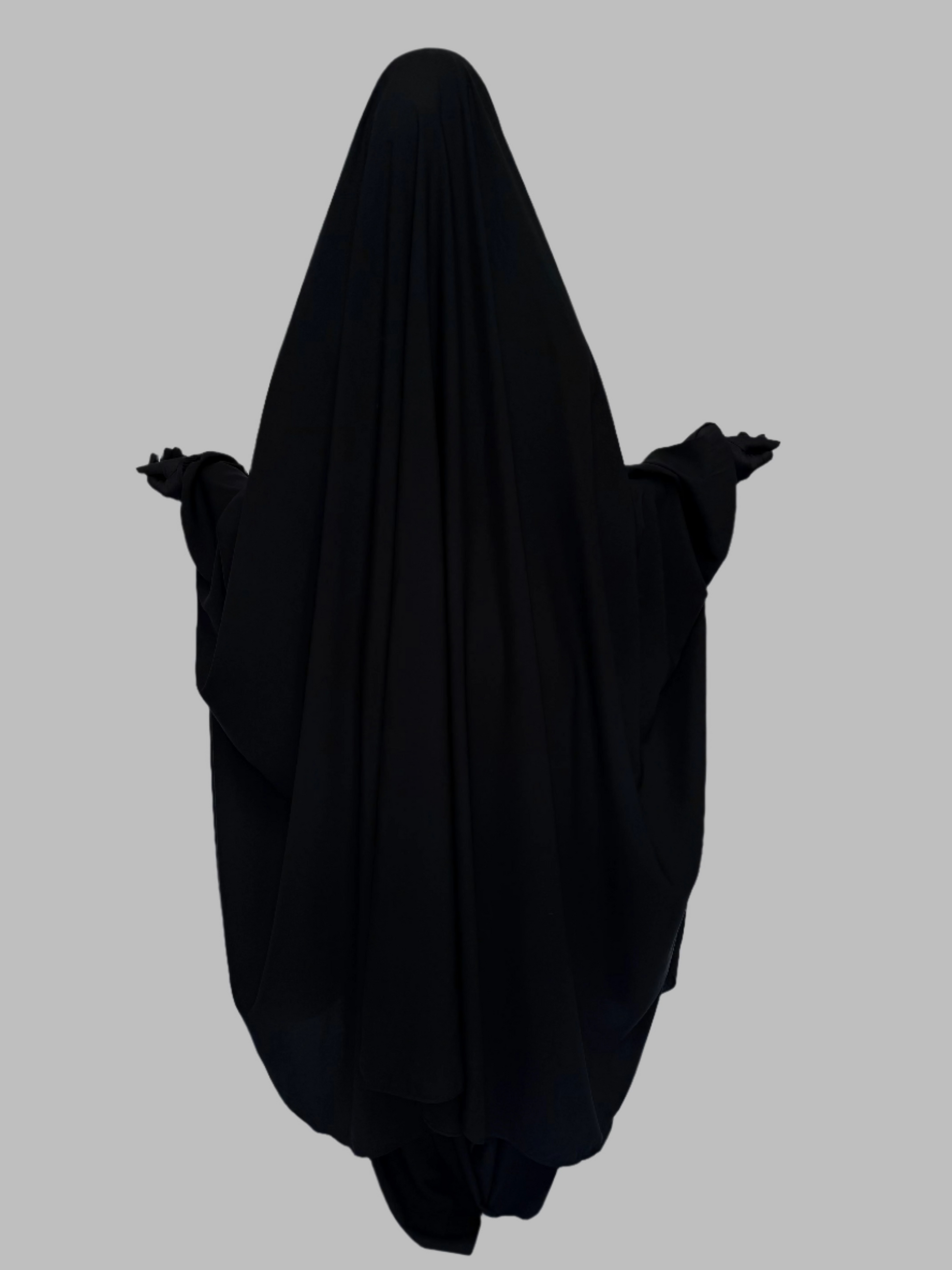 Anisa 2 Piece Jilbab Set - Saudi Black