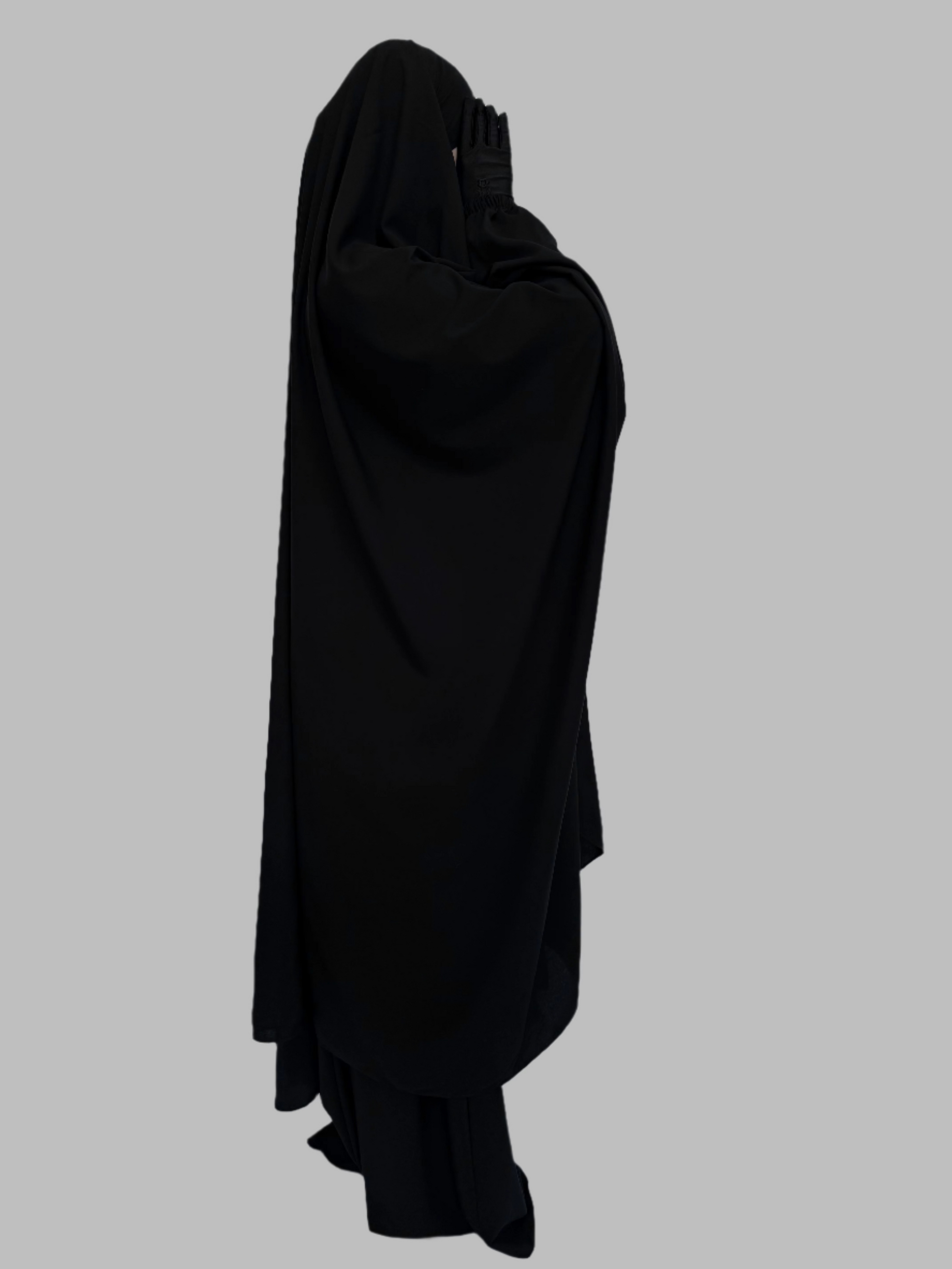 Anisa 2 Piece Jilbab Set - Saudi Black
