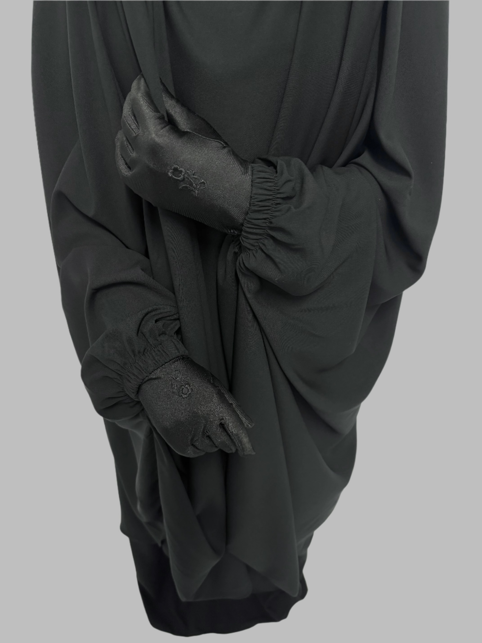 Anisa 2 Piece Jilbab Set - Saudi Black