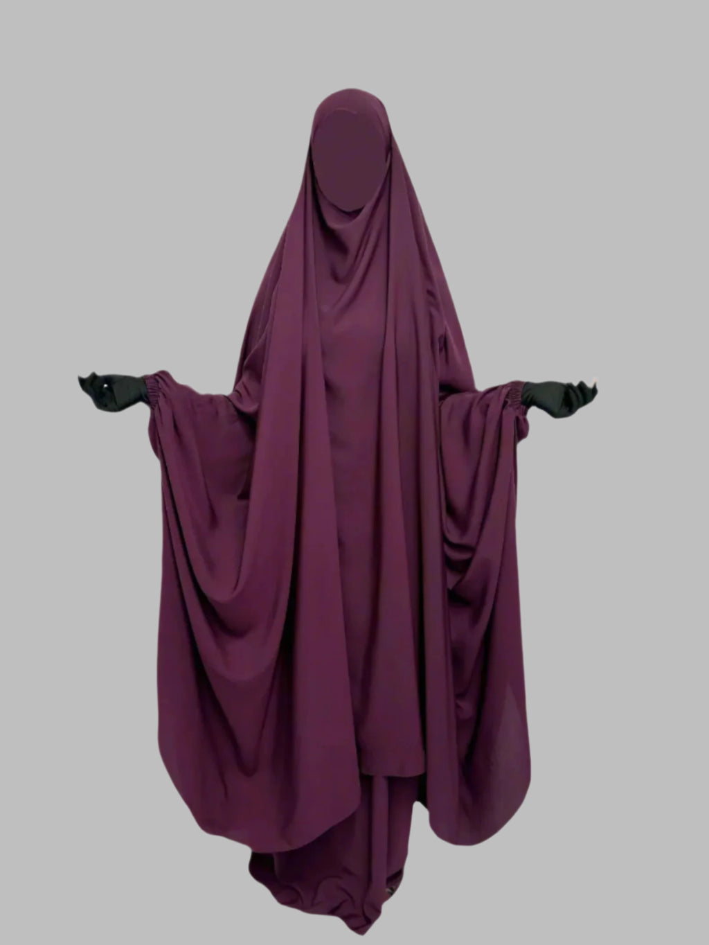 Anisa 2 Piece Jilbab Set - Plum Purple